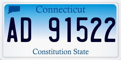 CT license plate AD91522