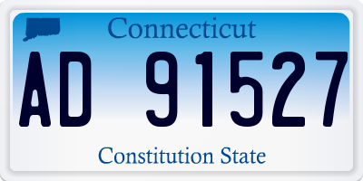 CT license plate AD91527