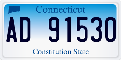 CT license plate AD91530