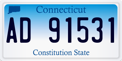 CT license plate AD91531