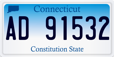 CT license plate AD91532
