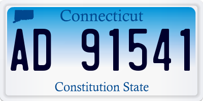 CT license plate AD91541