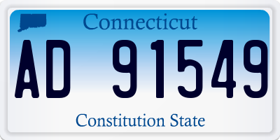 CT license plate AD91549