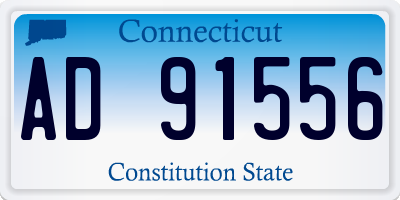 CT license plate AD91556