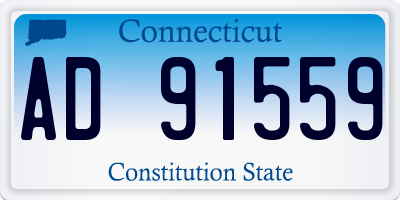 CT license plate AD91559
