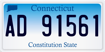 CT license plate AD91561