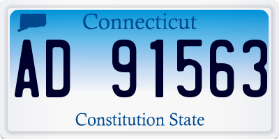 CT license plate AD91563