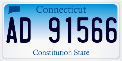CT license plate AD91566