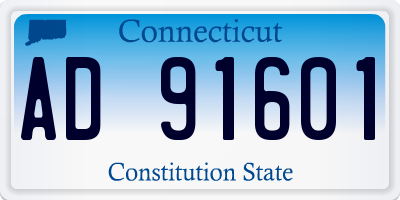 CT license plate AD91601