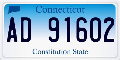 CT license plate AD91602