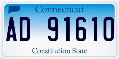 CT license plate AD91610