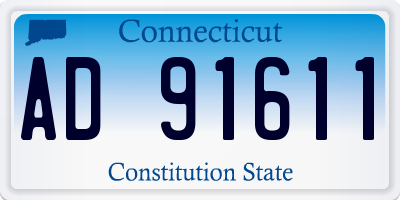 CT license plate AD91611