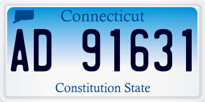 CT license plate AD91631