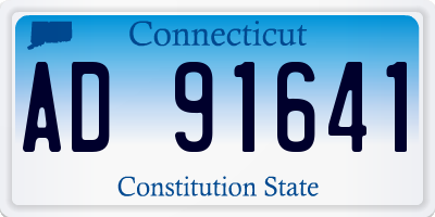 CT license plate AD91641