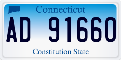 CT license plate AD91660