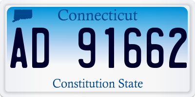 CT license plate AD91662