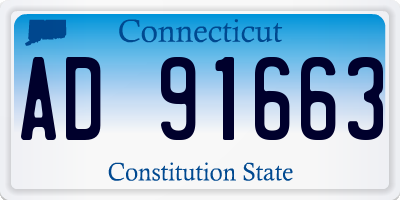 CT license plate AD91663