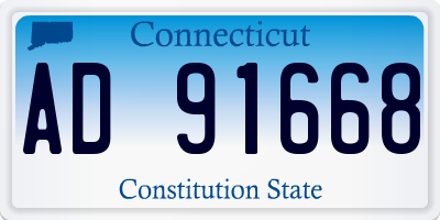 CT license plate AD91668