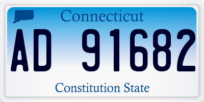 CT license plate AD91682