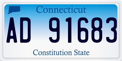 CT license plate AD91683