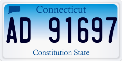 CT license plate AD91697
