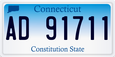 CT license plate AD91711
