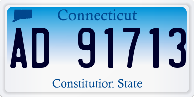 CT license plate AD91713