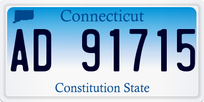 CT license plate AD91715