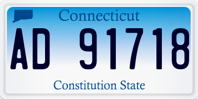 CT license plate AD91718