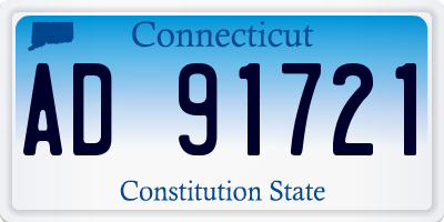 CT license plate AD91721