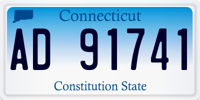CT license plate AD91741