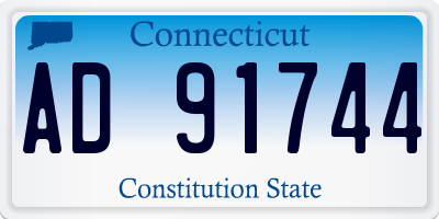 CT license plate AD91744