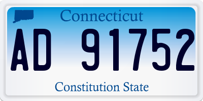 CT license plate AD91752