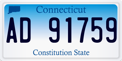 CT license plate AD91759