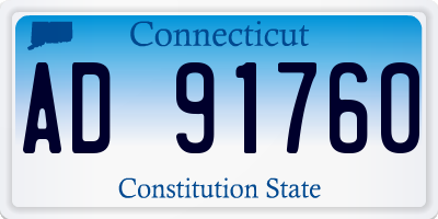 CT license plate AD91760