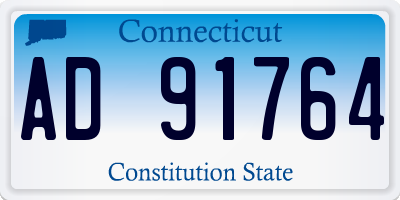 CT license plate AD91764