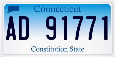 CT license plate AD91771