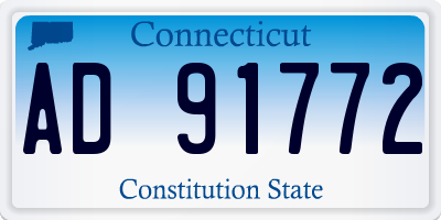 CT license plate AD91772
