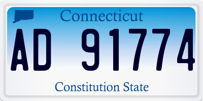 CT license plate AD91774