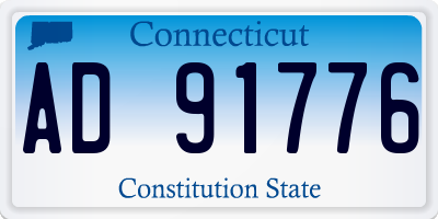 CT license plate AD91776