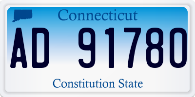 CT license plate AD91780