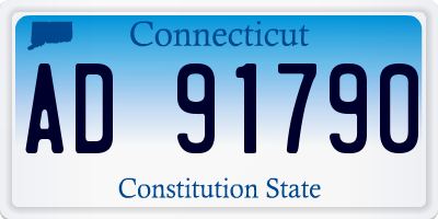 CT license plate AD91790
