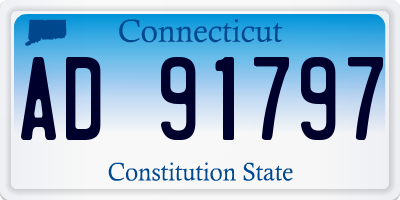 CT license plate AD91797