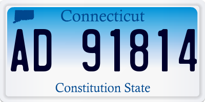 CT license plate AD91814