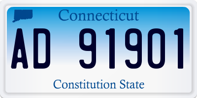 CT license plate AD91901