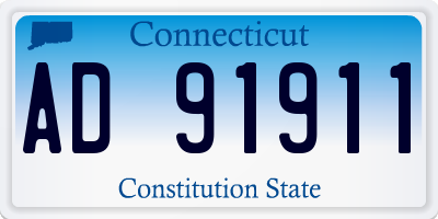 CT license plate AD91911