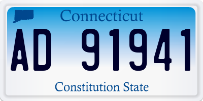 CT license plate AD91941