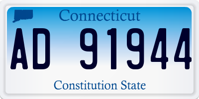 CT license plate AD91944