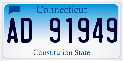 CT license plate AD91949