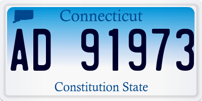 CT license plate AD91973
